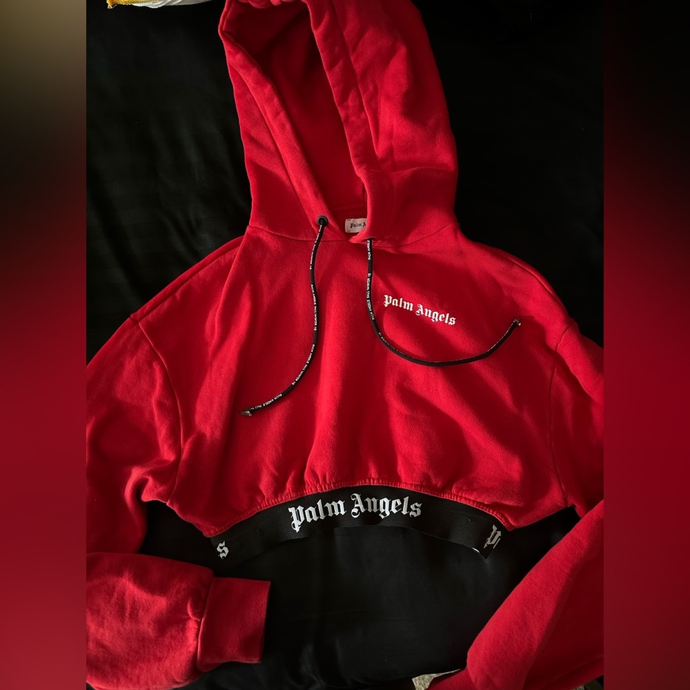 Palm Angels Cropped Sweatshirt